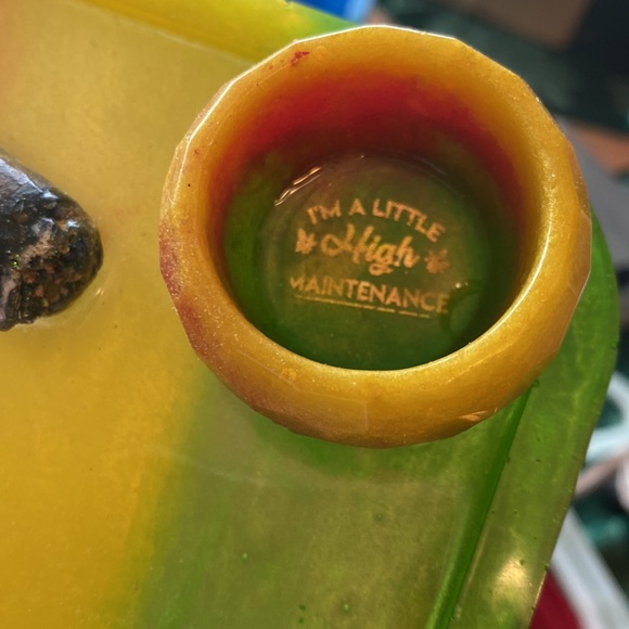 Rolling Tray with Clay Cigar and realistic ashes and greens - Picture 3 of 8